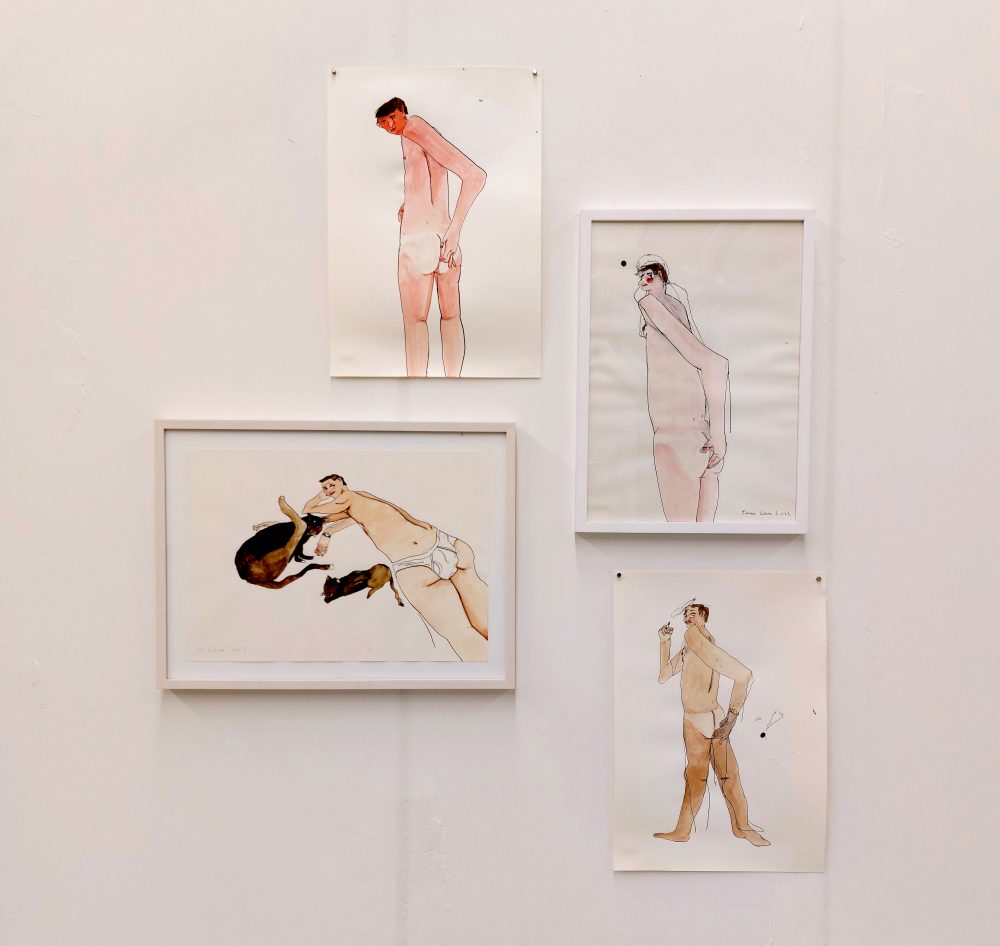 Drawings on Paper for Groupshow “SCHAM”