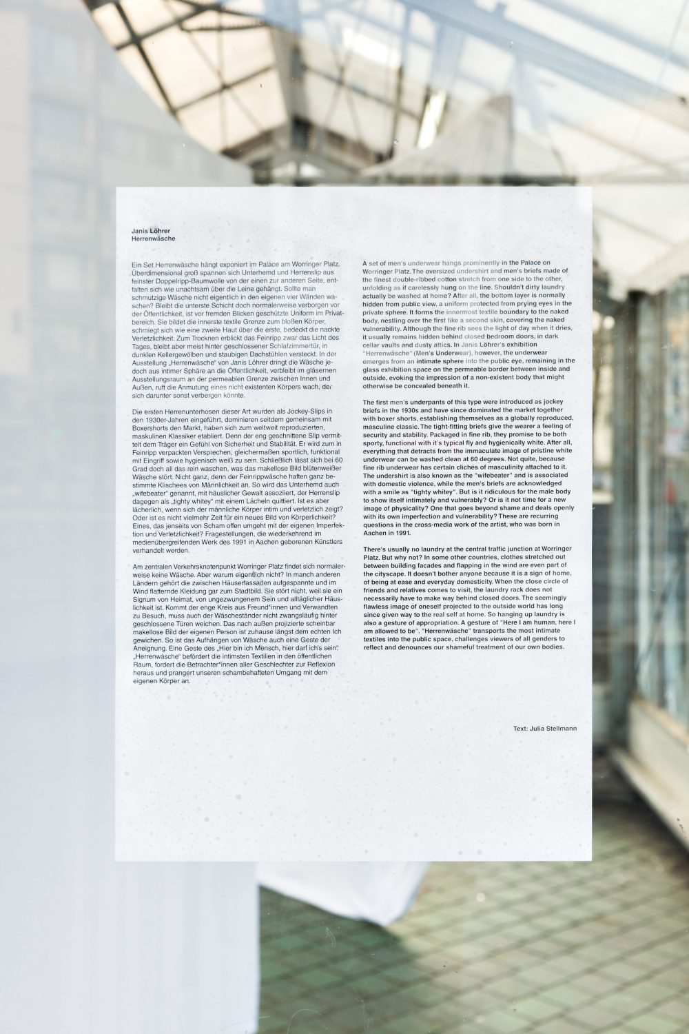 Foto: Johannes Bendzulla, Text: Julia Stellmann