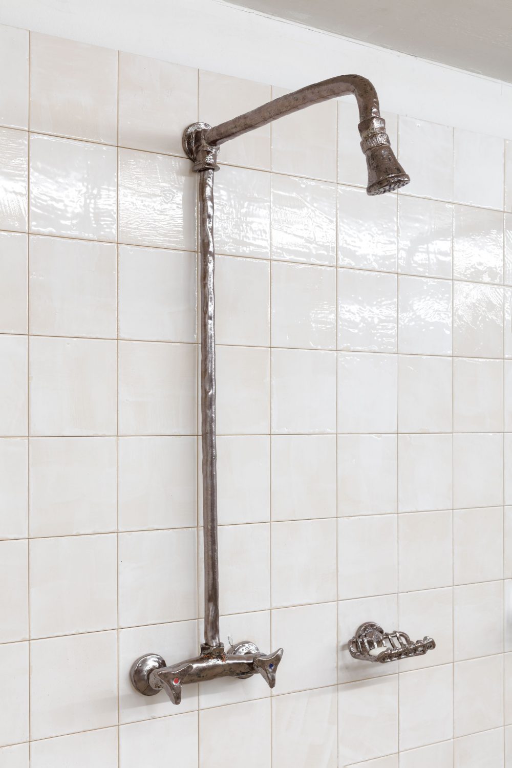 Detail, Gemeinschaftsdusche, Foto: Johannes Bendzulla